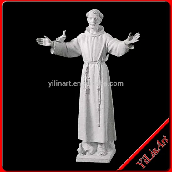 White Marble St. Francis of Assisi YL-R544