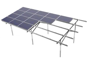 High Quality 20 Panel Solar Ground Mounting System with Screw Pile Rack