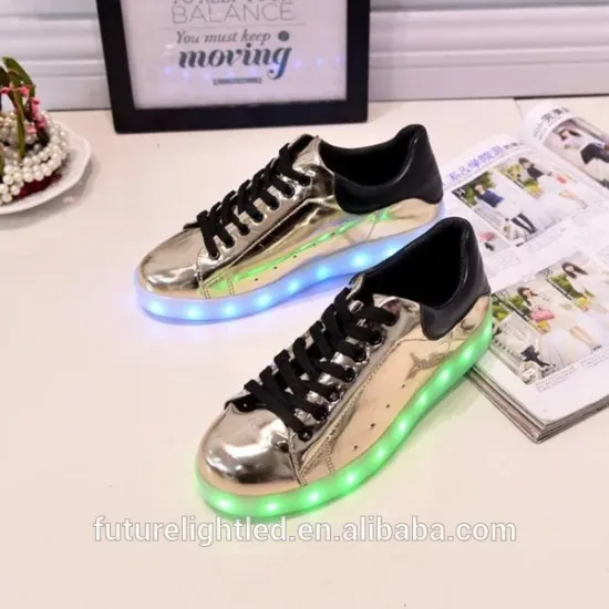led flashing lights shoes for men and women