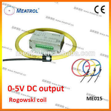 Clamp-on current logger 0-5V DC output flexible rogowski coil ME015