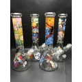 7mm Thick Beaker Bongs with Ugly Cartoon Characters