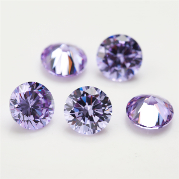 Grosir Lavender Zircon Sintetis Kubik Zirkonia Batu Longgar Untuk Perhiasan Inlay (1000pcs/Tas)