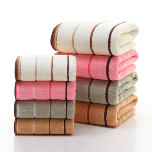 Cotton Bath Towel Set for Bathroom 2xHand Face Towels for Adult White Brown Grey Terry Washcloth Travel Sport Towel