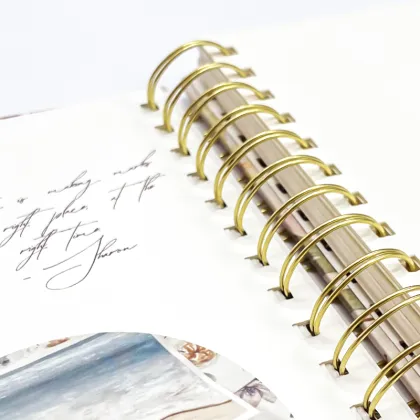 Personalized Watercolor Workbook with Botanicals and Perforated Pages