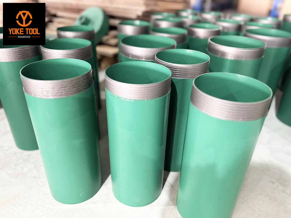 Assembly Three Section Diamond Core Bits Drill Head,Tube and Coupling (9)