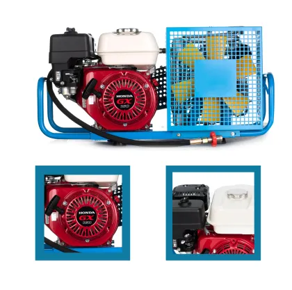 Industrial and Specialty Air Compressors: Gasoline, Firefighting, Scuba Diving, Tire, and Paint