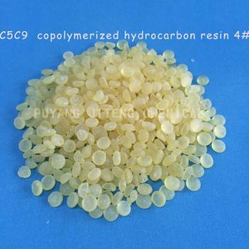 Light color C5/C9 copolymer petroleum hydrocarbon resin