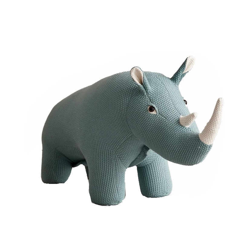 Adorable Attractive Rhinoceros Animal Stools