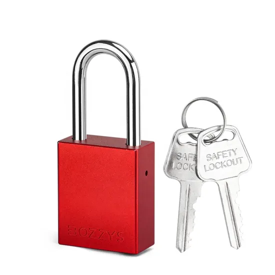 Custom Waterproof Anodized Aluminum Padlock for Industrial Lockout-Tagout