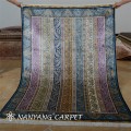 4&#39;x6 &#39;Handmade Silk Striped Perzisch tapijt Oriental Rug