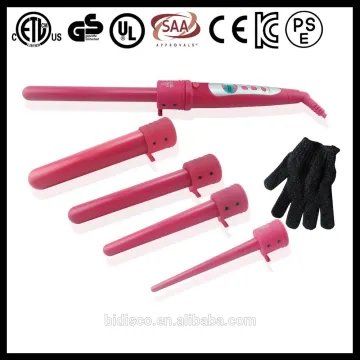 2015 new arrival cylinder and conical custom ceramic 5P curling wand