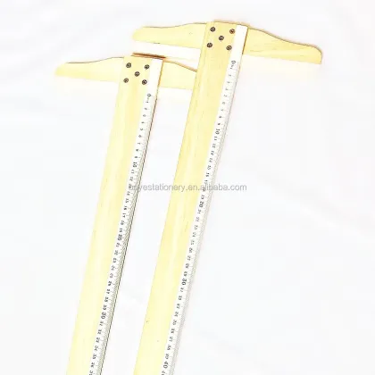T-Square Ruler 60CM Professional Wooden Ruler for Precision Measurement