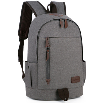 custom logo business notebook backpack women plain canvas laptop bag shoulder for men brown