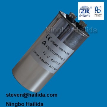 100uf ac capacitor 450v cbb60 for motor run and start
