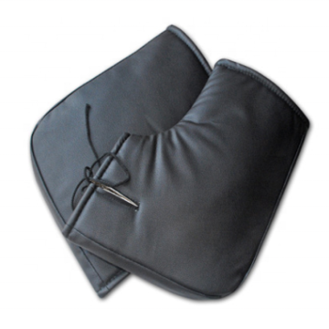 Waterproof and Windproof PU Leather Motorcycle Handlebar Muffs for Winter