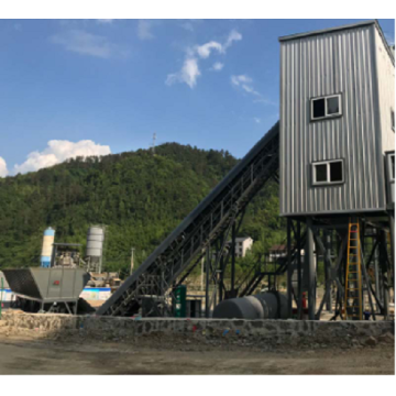 Belt conveyor concrete mixing plant production HZS150 m3/h