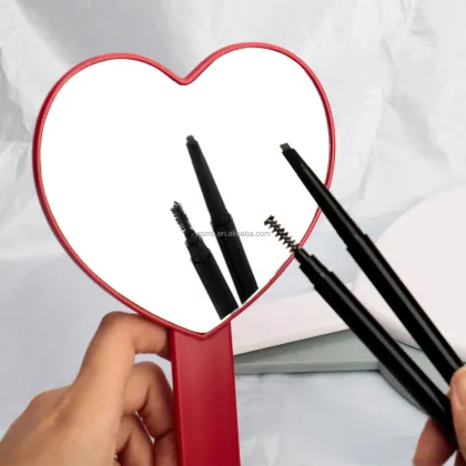 Gloway Personalized Logo ABS Plastic Compact Square Makeup Mirror - Customizable Cosmetic Hand Mirror