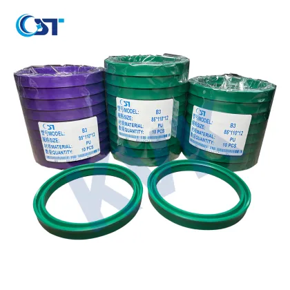 Polyurethane rubber lip seal