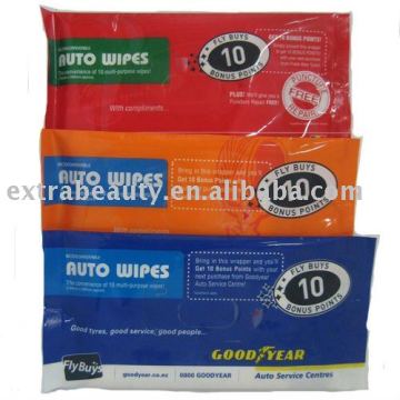 car dashboard clean wet wipes
