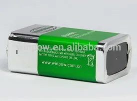9v alkaline battery 6LR61 for wireless microphone