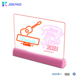 JSKPAD Neon Clear Acrylic Light Message Box