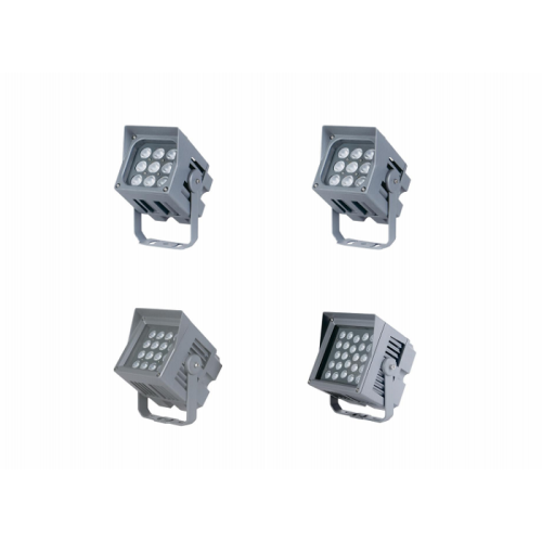 LED floodlight with comfortable light effect