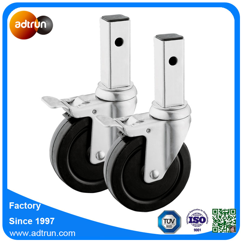 05s13sb3 Medium Duty Square Stem Rubber Wheel With Brake