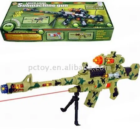 Toy gun :Infrared Ray Submachine Gun W/Sound,Flashing