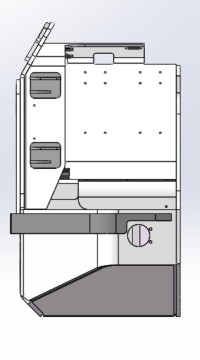 XUL410A Left Fuel Tank For Underground Backhoe Loader