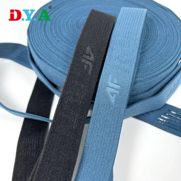 Cycling Silicone Gripper Tape Custom Printed Jacquard Elastic Webbing