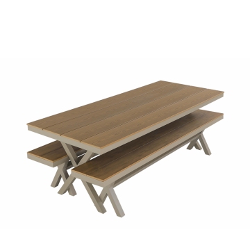 Modern Outdoor Steel Park Bench for Patio and Garden