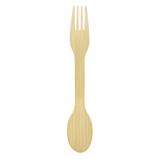 Green Dining: Eco-Friendly Bamboo Fork and Spoon Set - A Sustainable Alternative for Takeaway Restaurants
