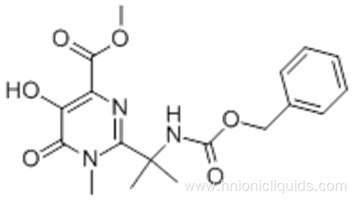 4-PYRIMIDINECARBOXYLIC ACID, 1,6-DIHYDRO-5-HYDROXY-1-METHYL-2-[1-METHYL-1-[[(PHENYLMETHOXY)CARBONYL]AMINO]ETHYL]-6-OXO-, METHYL ESTER CAS 888504-27-6