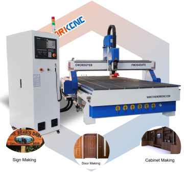 3 Axis CNC Router Machine for Wood Carving and Cutting - 1325 ATC