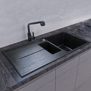 Large Capacity High Quality Quartz Kitchen Sink Suppliers for Apartments