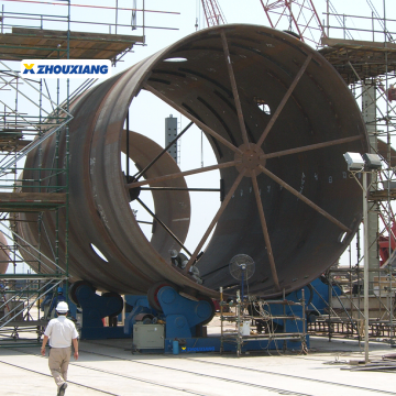Rotatore a rulmine di rotazione della torre del serbatoio per saldatura in acciaio