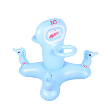 Inflatable Seahorse Ring Game Set Target Toss Floating