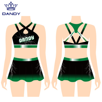 Custom Cropped Cheerleading Uniform