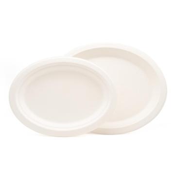 Biodegradable plate restaurant disposable round dishes & plates 6 inch compostable biodegradable plates