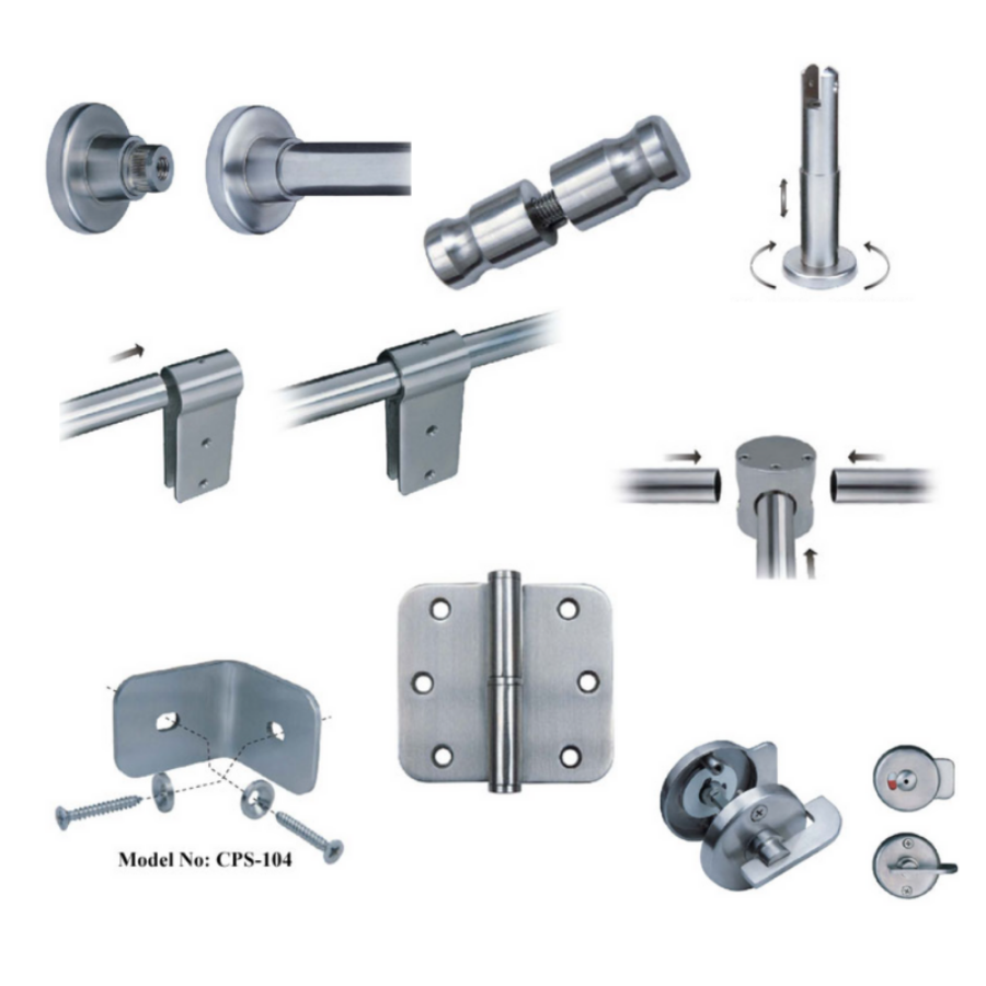 Leader Hardware Cubicle And Partition Fittings Png