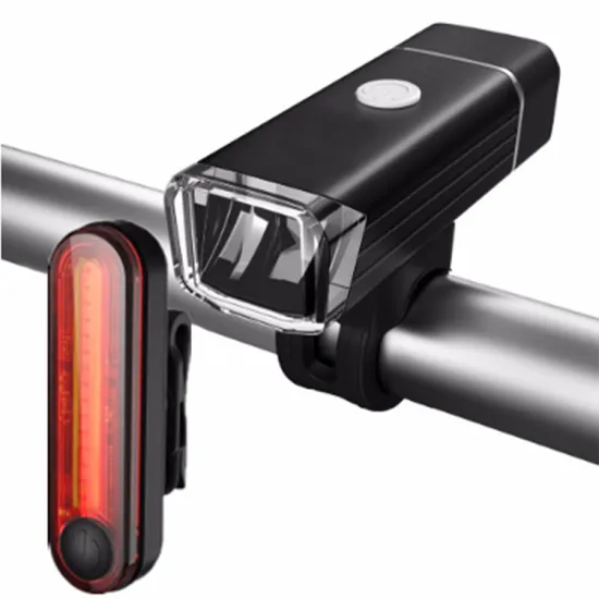  rechargeable usb bike light set: front and rear bicycle lights