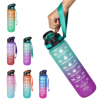 Frosted Plastic Gallon Water Bottle for Fitness and Sports