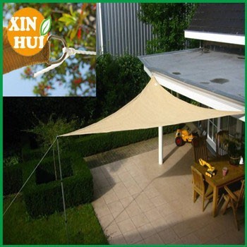 Outdoor shade sail cloth/sail cloth shade/triangle sun sail shade