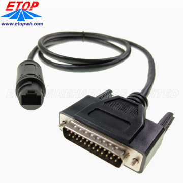 Molded 37pin D-sub Coverter Communication Cable