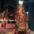 Materiale decorativo artigianale in bambù per albero di Natale intrecciato a mano