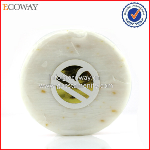 Wholesale OEM Hot Sale Round Oatmeal Massage Hotel Soap