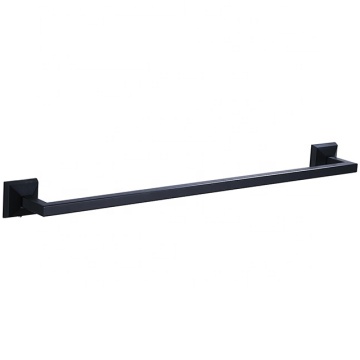 Matt Black Brass Bathroom Towel Rack - NC7042-MB