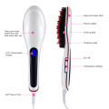 Electric Straight  White Hair Comb Straightener Iron Brush