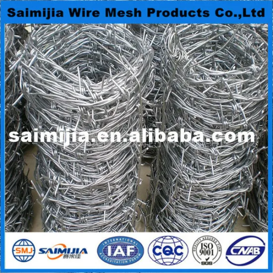 ISO Plastic coated & Galvanized Barbed Wire