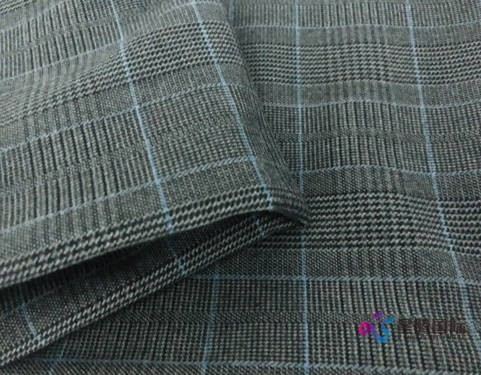 Check Pattern TR Strech Fabric 1